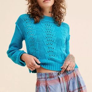 Free People Bell Song Pullover, size small, NWT